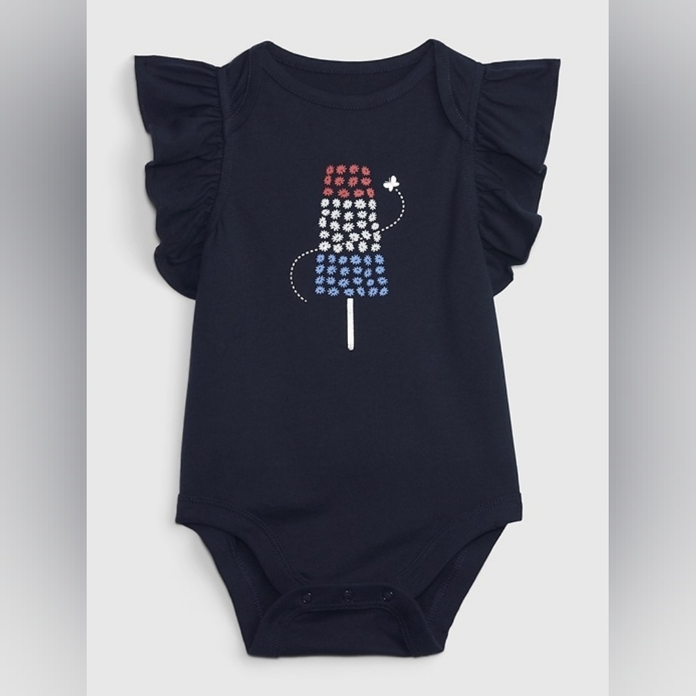 ✨2/$16✨ GAP 100% Organic Cotton Graphic Bodysuit Onesie